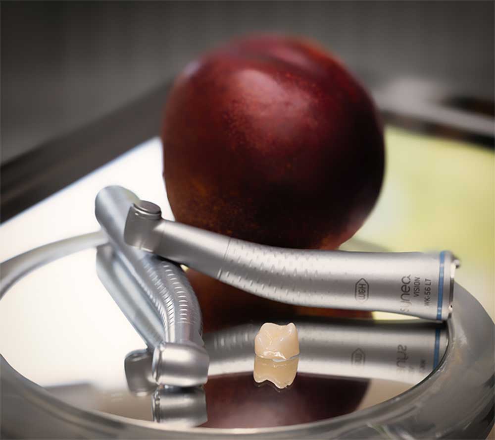 Tandläkare med patient